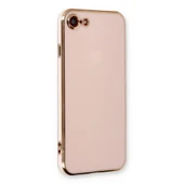iPhone 7 Kılıf Volet Silikon - Pembe thumbnail 1