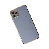 iPhone 11 Pro Max Kılıf Volet Silikon - Mavi thumbnail 3