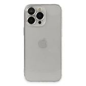 iPhone 13 Pro Max Kılıf Luko Lens Silikon - Gümüş thumbnail 1