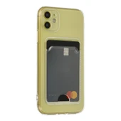 iPhone 11 Kılıf Kart Şeffaf Silikon - Şeffaf thumbnail 1