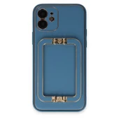 iPhone 12 Kılıf Coco Elit Kapak - Mavi thumbnail 1
