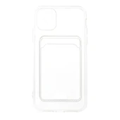 iPhone 11 Kılıf Kart Şeffaf Silikon - Şeffaf thumbnail 4