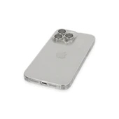 iPhone 13 Pro Max Kılıf Luko Lens Silikon - Gümüş thumbnail 4