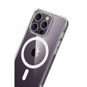 iPhone 15 Pro Max Combo Sert Şeffaf Magsafe Kapak - Şeffaf thumbnail 3