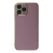 iPhone 15 Pro Max Kılıf Volet Silikon - Mor thumbnail 1