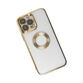 iPhone 14 Pro Kılıf Slot Silikon - Gold thumbnail 3