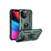 iPhone 14 Pro Kılıf Sofya Yüzüklü Silikon Kapak - Yeşil thumbnail 2