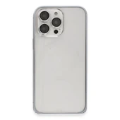 iPhone 15 Pro Max Metal Bumper Mat Kapak - Gri thumbnail 2
