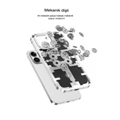 iPhone 13 Pro Kılıf Mekanik Bumper Kapak - Derin Mor thumbnail 3