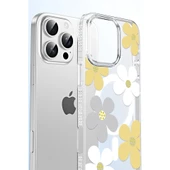 iPhone 14 Pro Max Floral Magsafe Kapak - Pembe thumbnail 5