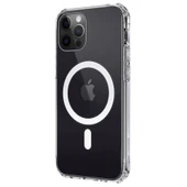 iPhone 12 Kılıf Magneticsafe Şeffaf Silikon - Şeffaf thumbnail 2
