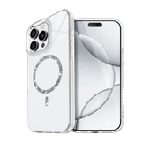 iPhone 14 Pro Max Live Diamond Magsafe Kapak - Şeffaf thumbnail 1