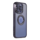 iPhone 15 Pro Kılıf Slot Silikon - Mor thumbnail 2