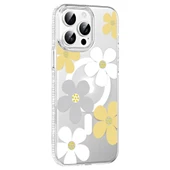 iPhone 15 Pro Floral Magsafe Kapak - Sarı thumbnail 1