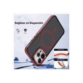 iPhone 15 Pro Max Winner Magsafe Kapak - Derin Mor thumbnail 3