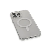 iPhone 13 Pro Max Kılıf Matte Şeffaf Magneticsafe - Şeffaf thumbnail 4