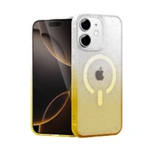 iPhone 12 Pummel Shiny Magsafe Kapak - Gold thumbnail 1