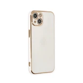 iPhone 15 Kılıf Volet Silikon - Beyaz thumbnail 2