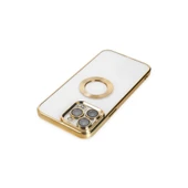 iPhone 14 Pro Kılıf Slot Silikon - Gold thumbnail 5