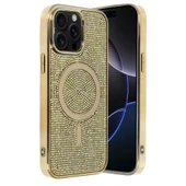 iPhone 14 Pro Max Helen Magsafe Kapak - Gold thumbnail 1
