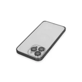 iPhone 15 Pro Max Metal Bumper Mat Kapak - Siyah thumbnail 4
