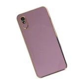Xiaomi Redmi 9a Kılıf Volet Silikon - Mor thumbnail 2