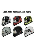 ICON Çene Açılır Siyah Vizör Camı thumbnail 4