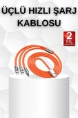 Android Ve İos Uyumlu 180 Derece Type-c Şarj Kablosu thumbnail 1