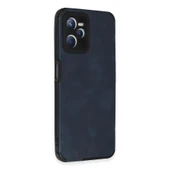Realme C35 Kılıf Loop Deri Silikon - Lacivert thumbnail 2