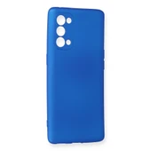 Oppo Reno 5 Pro Kılıf First Silikon - Mavi thumbnail 2