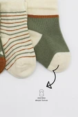 3'Lü Penye Kız Soket Çorap 10112 Nil thumbnail 3