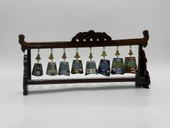 Vintage Çin Cloisonne Asma Çan Seti thumbnail 1
