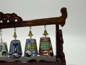 Vintage Çin Cloisonne Asma Çan Seti thumbnail 5
