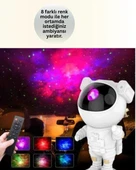 Bluetooth ve Dahili Ses Özellikli Astronot Projeksiyon Lambası thumbnail 2