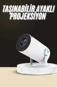Ayaklı Projeksiyon Taşınabilir Mini Projektör Sinema Projektörü Android thumbnail 1