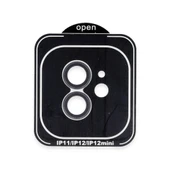 iPhone 11 Pvd Metal Kamera Lens - Siyah thumbnail 1