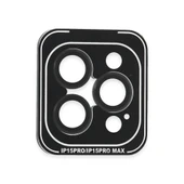 iPhone 15 Pro Max Pvd Metal Kamera Lens - Siyah thumbnail 1