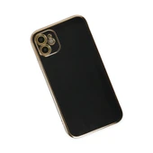 Apple İphone 12 Kılıf Volet Silikon - Siyah thumbnail 3