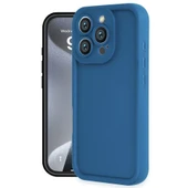 Apple İphone 16 Pro Kılıf Viera Silikon - Mavi thumbnail 1