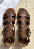 Nola Taba Deri Kemerli Sandalet thumbnail 7