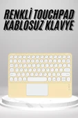 Touchpad Uyumlu Bluetooth Klavye Slim Kablosuz Wifi Q Klavye thumbnail 1