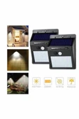 Solar Sensörlü Duvar Lambası Bahçe Lamba 20 Led Işık thumbnail 3