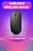 Kablosuz Mouse Fare Şarjlı Bluetooth Wireless Çift Modlu Sessiz thumbnail 1