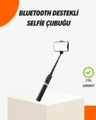 Bluetooth lu Işıklı Selfie Çubuğu - Katlanabilir, 130 Cm thumbnail 1