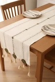 Yeşil Nakışlı Dantelli Runner 50x130 cm thumbnail 2
