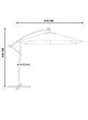 Antrasit, Bahçe Şemsiyesi Makaralı 300cm, 8 telli thumbnail 6