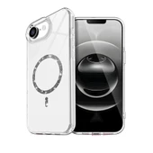 iPhone 17E Live Diamond Magsafe Kapak - Şeffaf thumbnail 1