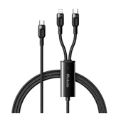 MCDODO CA-8780 2in1 100w Type-c To Lightning & Type-c Data-şarj Kablosu thumbnail 1