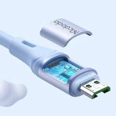 MCDODO CA-1853 Micro USB 4A Data Şarj Kablosu 1.2m Mor thumbnail 4
