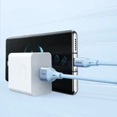 MCDODO CA-1854 Micro USB 4A Data Şarj Kablosu 1.2m Mavi thumbnail 2